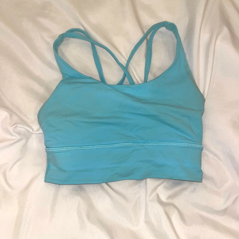 Blue Lululemon Energy Sports Bra sz 2